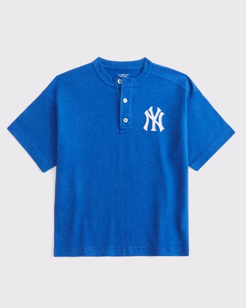 new york yankees graphic henley from Abercrombie & Fitch - $20.97