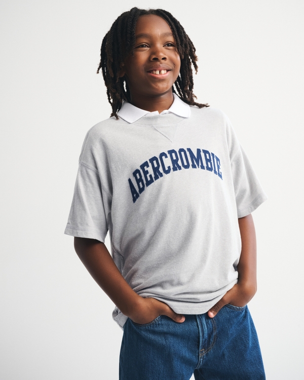 logo tee, Light Gray view 1