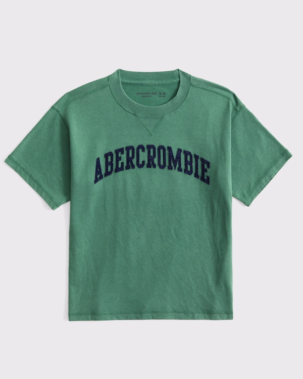 logo tee, Green view 1