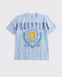 camiseta con estampa de la selección argentina de fútbol