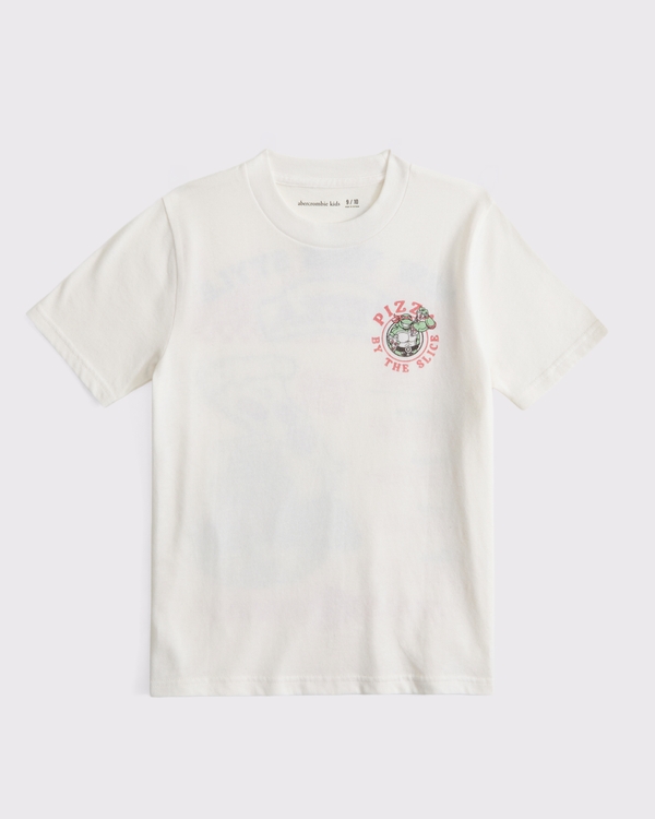 teenage mutant ninja turtles graphic tee, Cream view 2