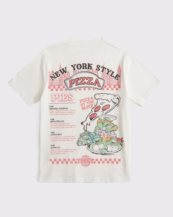 teenage mutant ninja turtles graphic tee, Cream view 1
