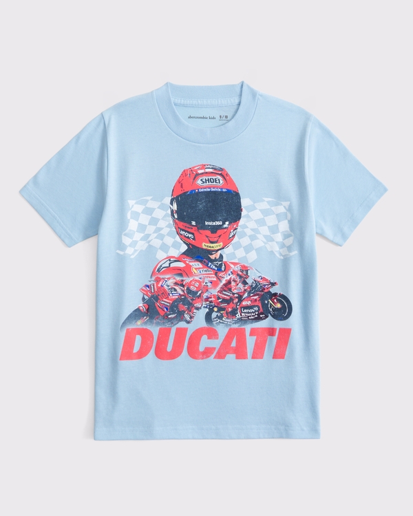 ducati graphic tee, Light Blue view 2