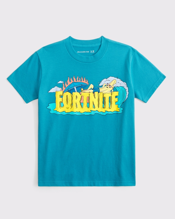 fortnite graphic tee, Teal view 1