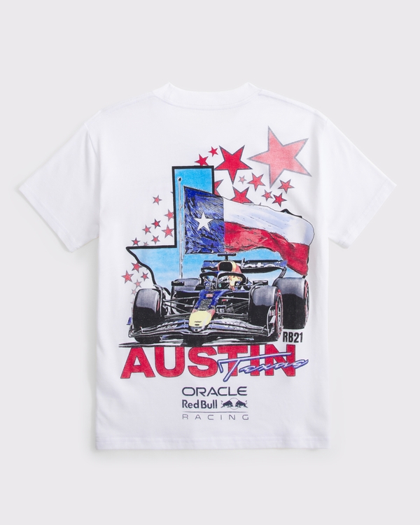 oracle red bull racing graphic tee, White view 1