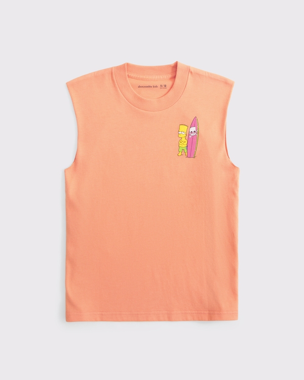 bart simpson graphic tee, Orange view 2