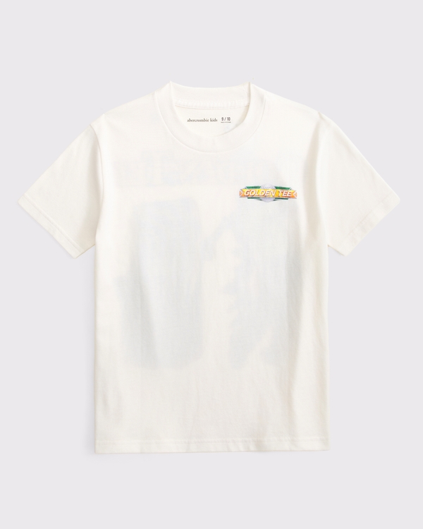 golden tee graphic tee, Cream view 2