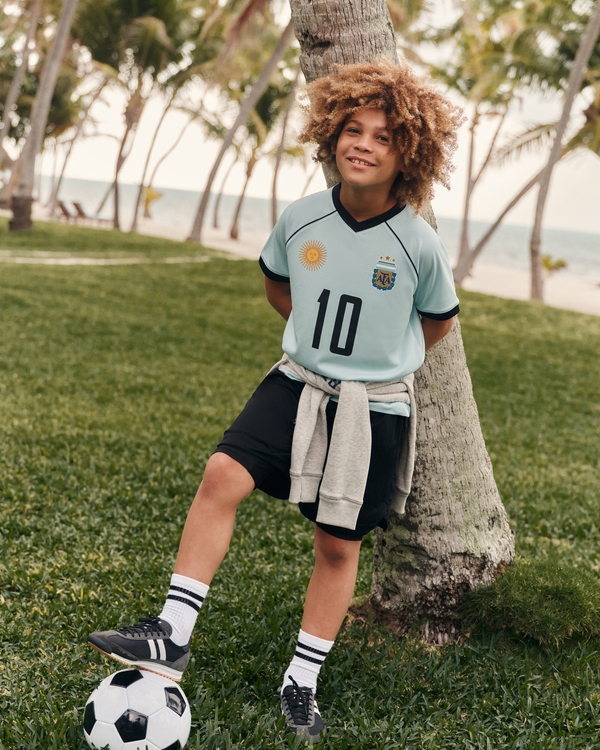 lionel messi short-sleeve fashion top, Aqua view 1