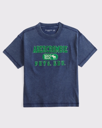 relaxed applique graphic logo tee from Abercrombie & Fitch - $23.96