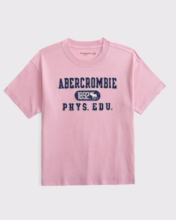 relaxed applique graphic logo tee from Abercrombie & Fitch - $17.97