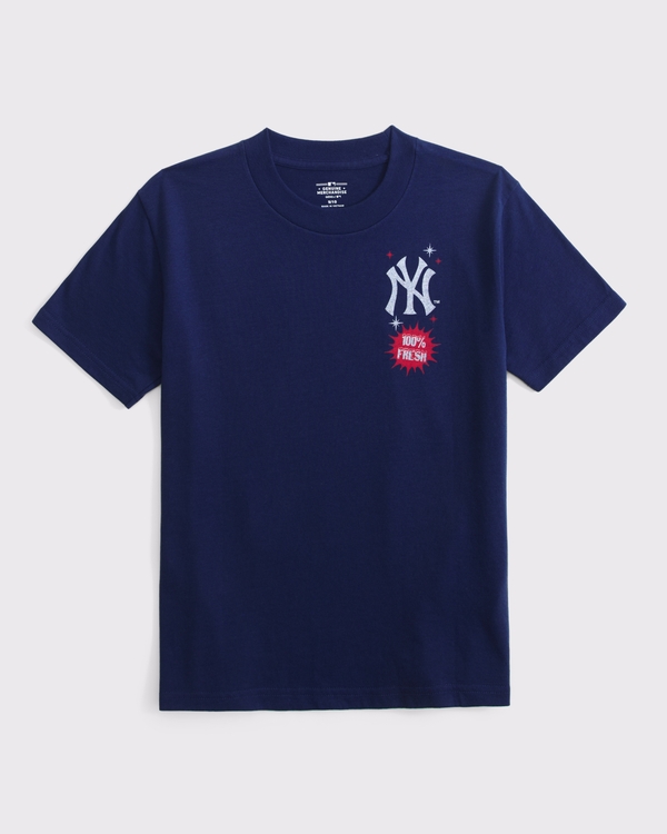 mlb graphic tee, Navy view 2