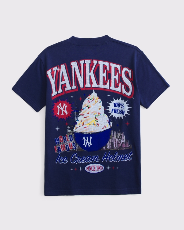 mlb graphic tee, Navy view 1