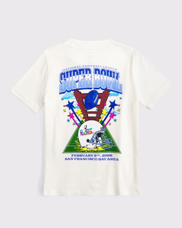 super bowl graphic tee, Cream view 1