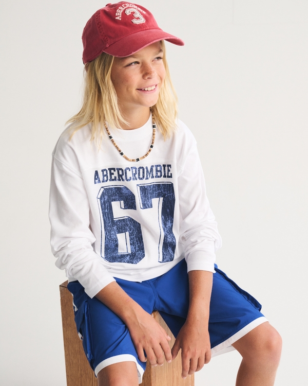 long-sleeve graphic logo tee