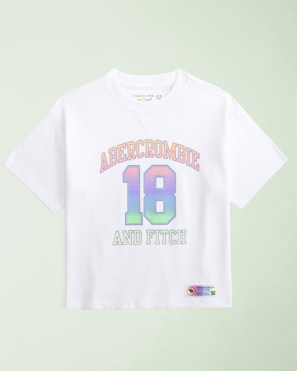 kids pride logo graphic tee, White view 1
