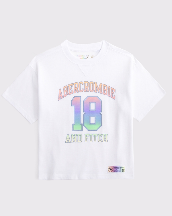 kids pride logo graphic tee, White view 1