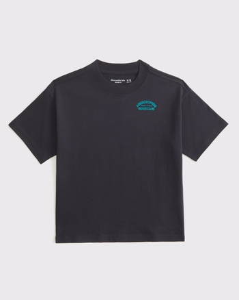 relaxed graphic logo tee
