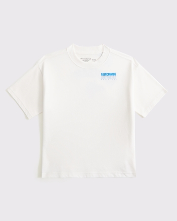 relaxed graphic logo tee