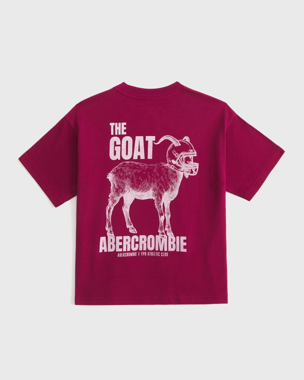 relaxed ypb imagery graphic logo tee, Burgundy view 1