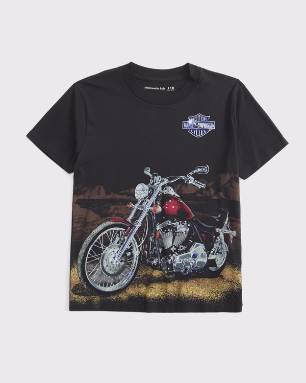 harley-davidson crew tee, Charcoal view 1