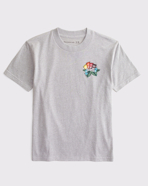 taco bell graphic tee, Light Heather Grey view 2