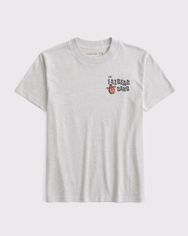 five nights at freddy's crew tee, Light Gray view 2