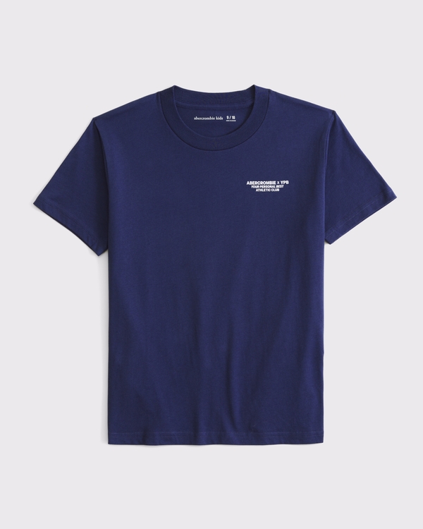 ypb graphic logo tee, Navy Blue view 2