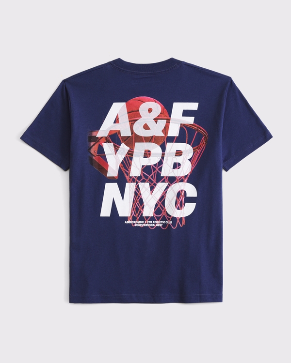 ypb graphic logo tee, Navy Blue view 1