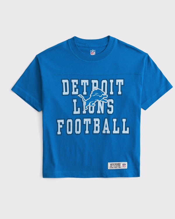 kids detroit lions graphic tee, Blue - Lions view 1