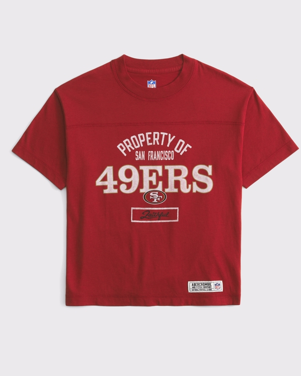 kids san francisco 49ers graphic tee, Red - 49ers view 1