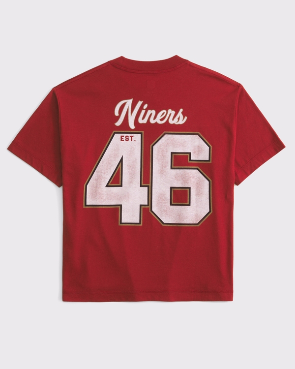 kids san francisco 49ers graphic tee, Red - 49ers view 2
