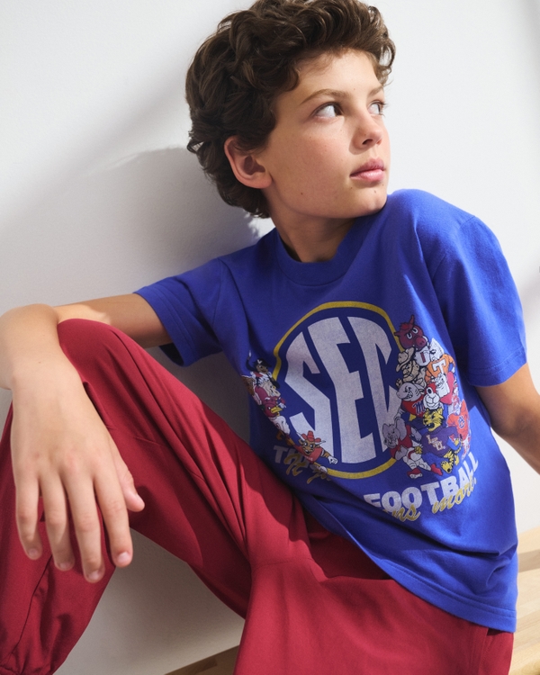 sec football graphic tee, Cobalt Blue view 1