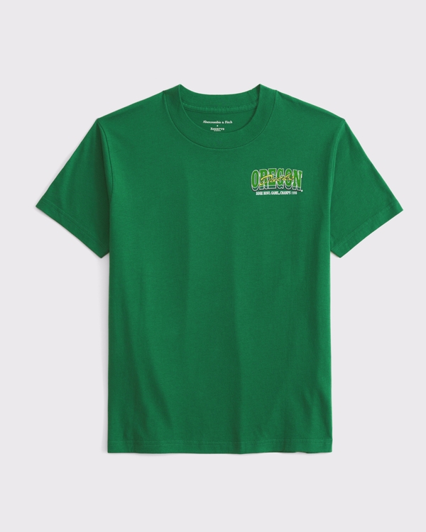 university of oregon graphic tee, Green view 2