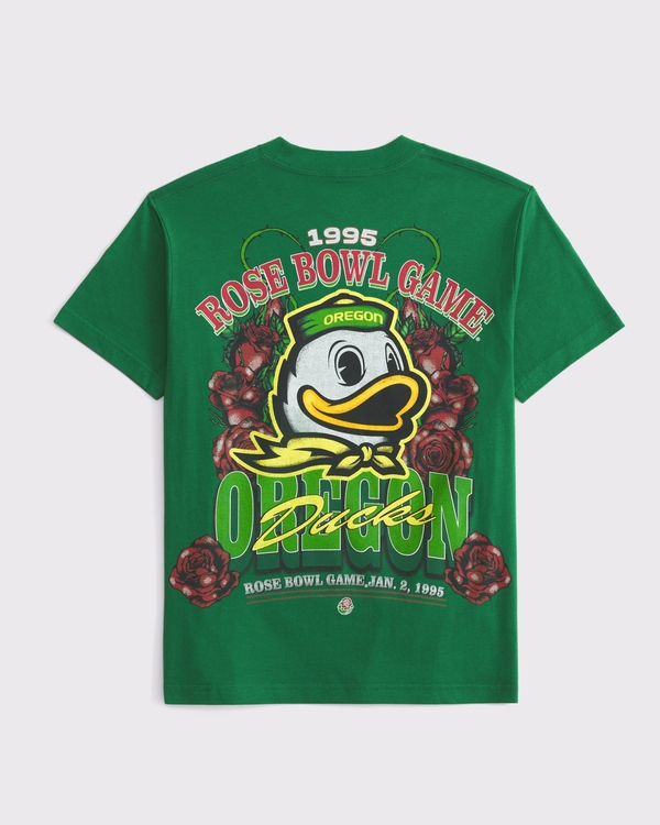 university of oregon graphic tee, Green view 1