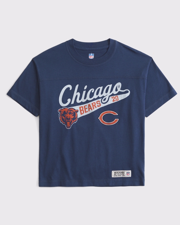 kids chicago bears graphic tee, Navy - Bears view 1