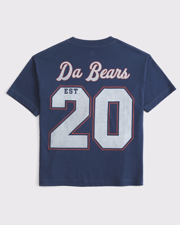 kids chicago bears graphic tee, Navy - Bears view 2