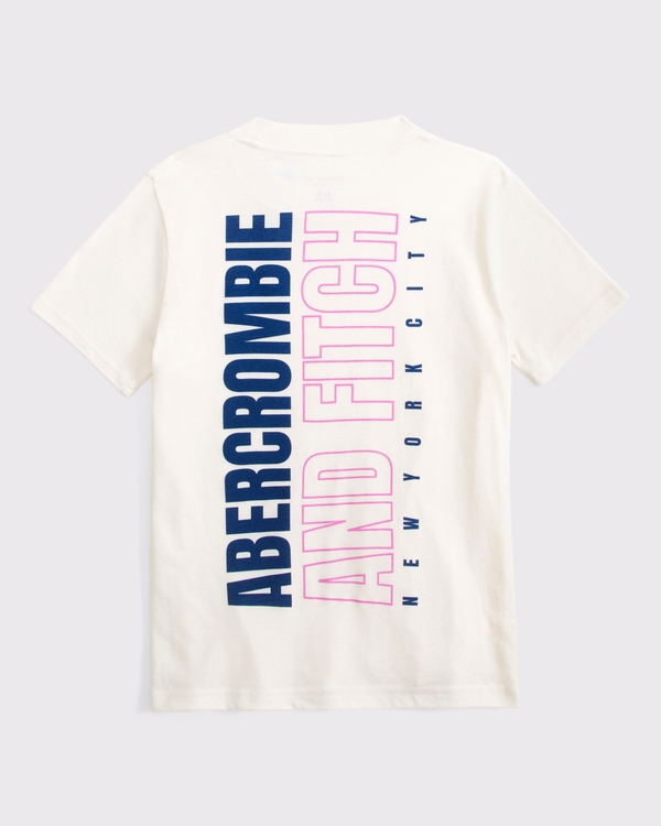 graphic logo tee, Cream view 1