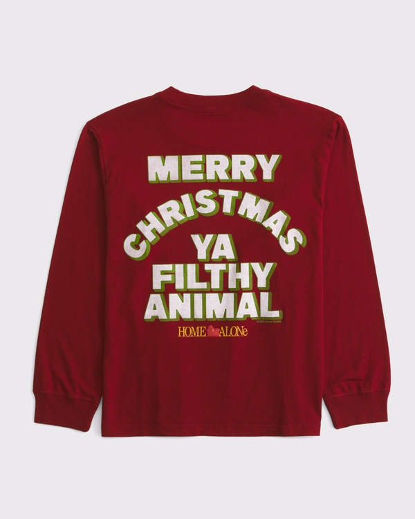 home alone long-sleeve crew tee