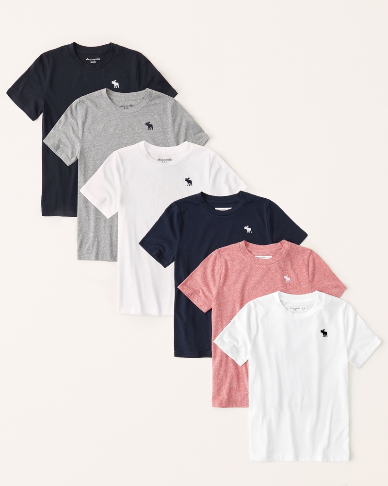 boys 6-pack icon crew tee | boys tops | Abercrombie.com