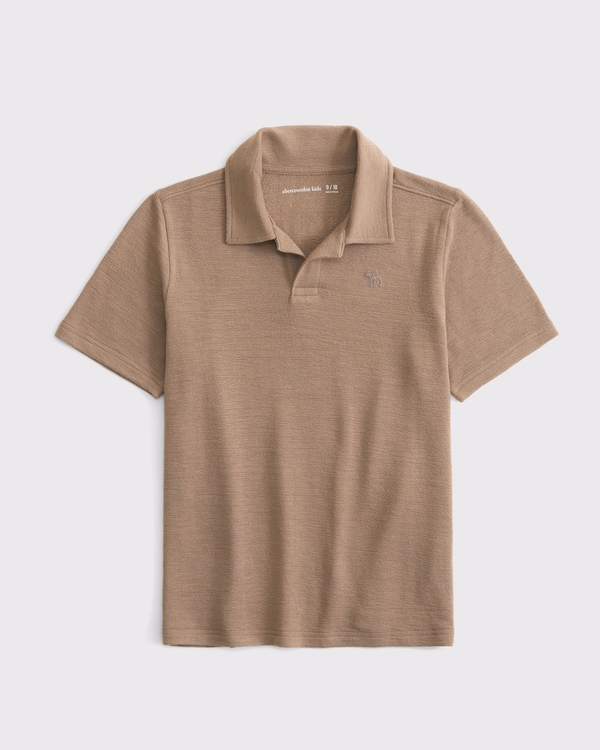 icon johnny collar polo, Chocolate Mousse view 1