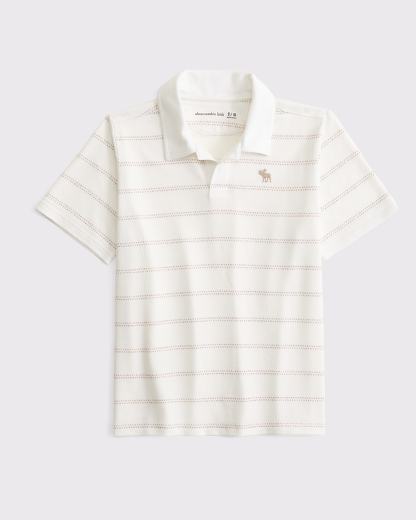 icon johnny collar polo, White Stripe view 1