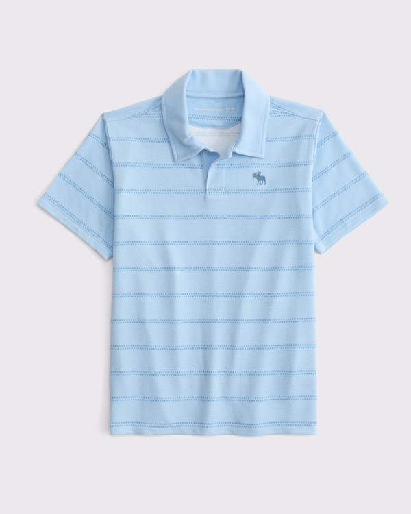 icon johnny collar polo, Blue Stripe view 1