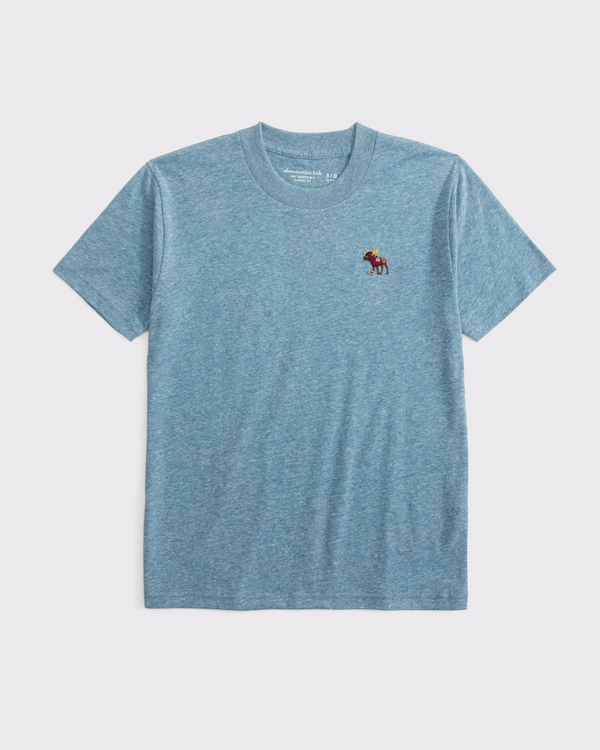100% cotton essential  icon crew tee, Neptune view 1