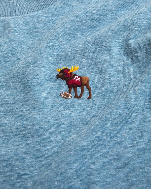 100% cotton essential  icon crew tee, Neptune view 2