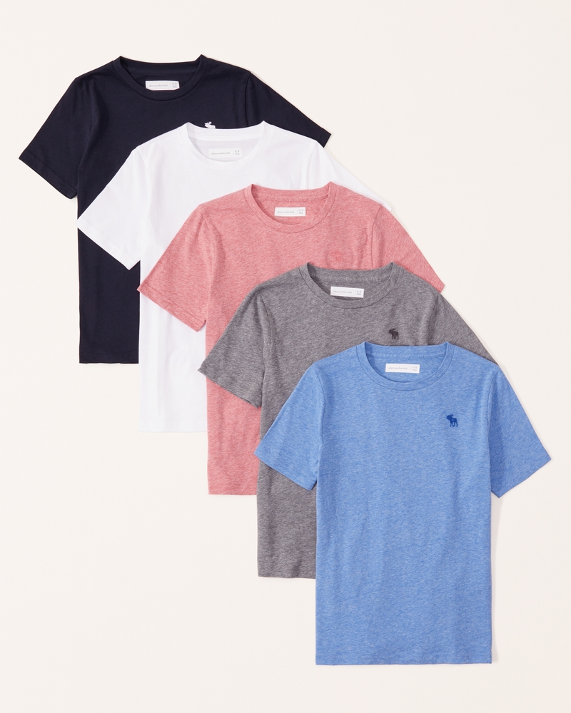 boys 5-pack icon crew tee | boys tops | Abercrombie.com