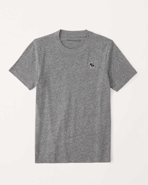 Hollister Co. ICON CREW T-SHIRT 3-PACK - Basic T-shirt - WHITE NAVY  GREY/dark blue 