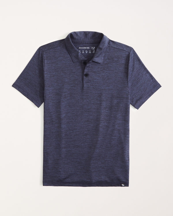 active airknit polo, Blue Grey Heather