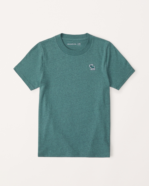 essential icon crew tee, Teal