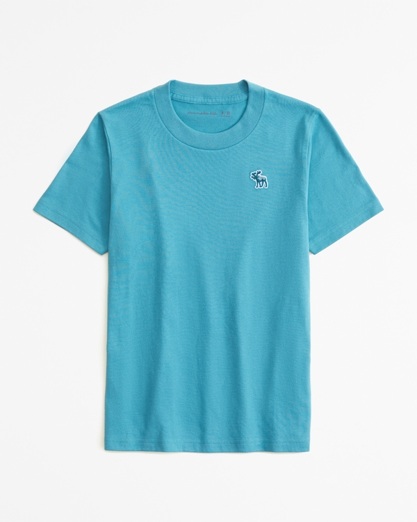 essential icon crew tee, Teal