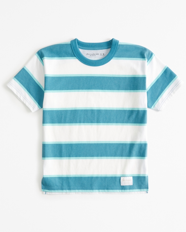 striped skater tee, Blue Stripe